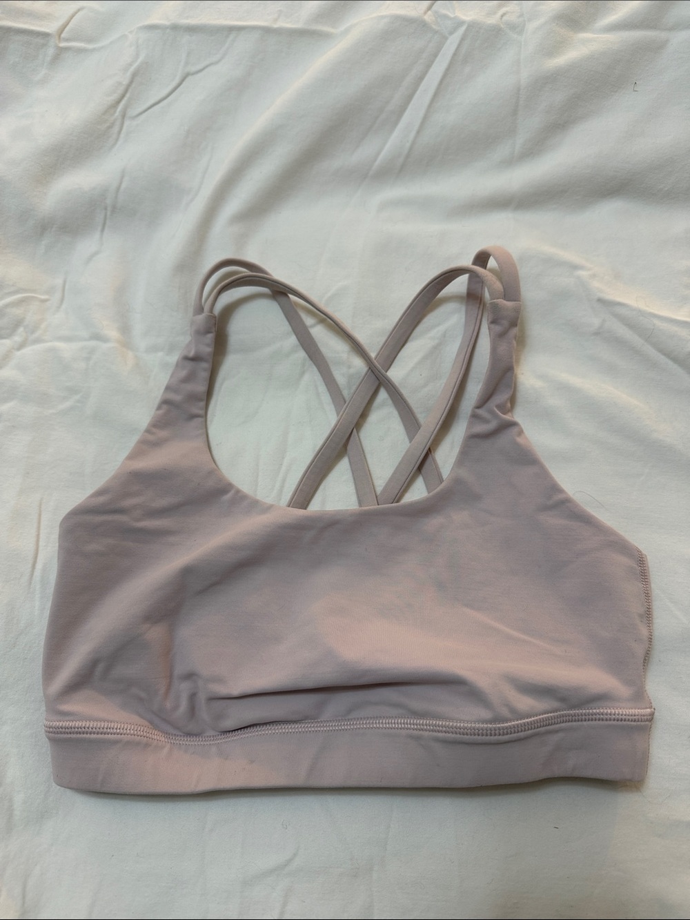 lululemon athletica Mauve Crisscross Strappy Sports Bra